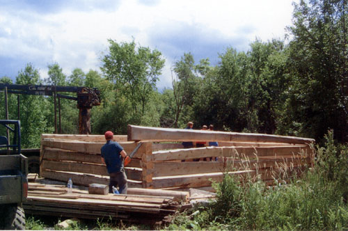 Custom Lumber for Log Home